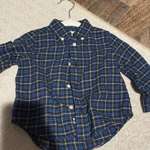 Polo by Ralph Lauren Kids Blue and White Plaid Shirt